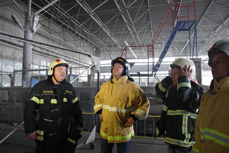 Фоторепортаж с места крупного пожара в Самаре