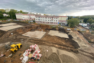 В строящемся детском саду Жигулевска приступили к благоустройству территории