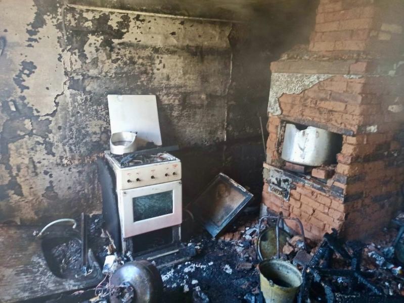 В Похвистневском районе произошел пожар на летней кухне