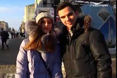 Корреспондент ТРК “ГУБЕРНИЯ” в роли Деда Мороза поздравил самарцев с Новым годом