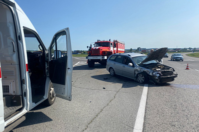 В Шигонском районе при столкновении иномарок пострадали два человека