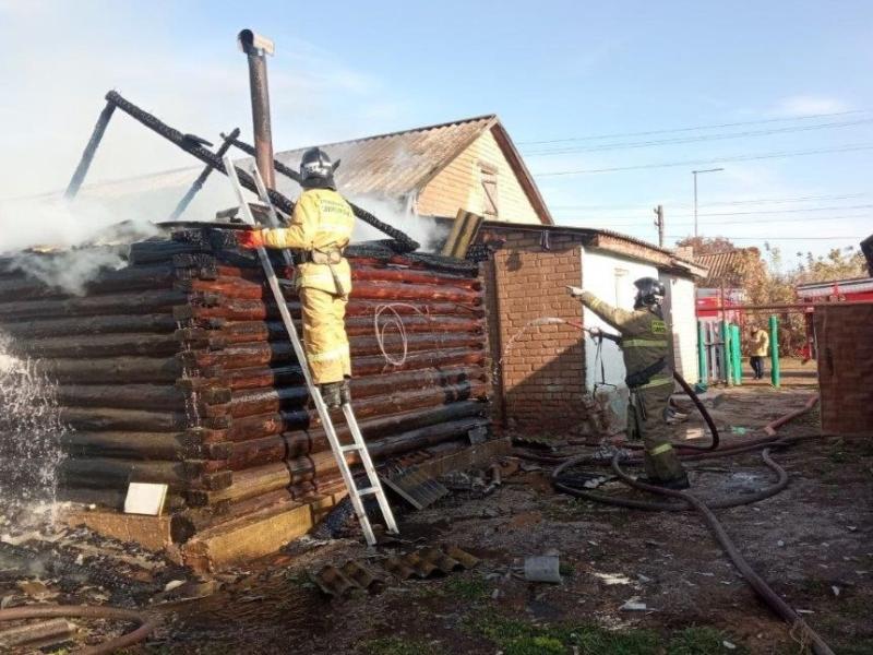 В селе Долматовка Самарской области горела баня 6 октября