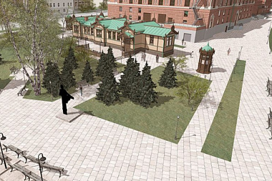Архитектор показал, как будут выглядеть Пушкинские павильоны около Самарского драмтеатра