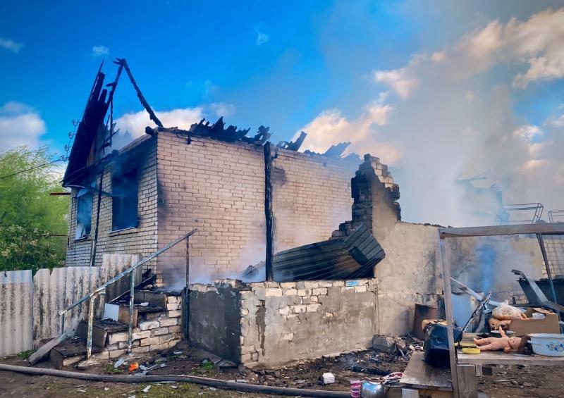 6 мая в Самарской области при пожаре в жилом доме пострадал человек