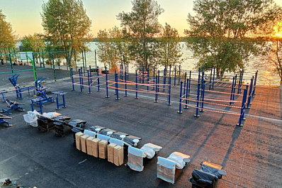 В четырех самарских парках открылись зоны воркаута 