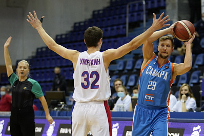 Баскетбольная "Самара" на выезде обыграла ЦСКА-2