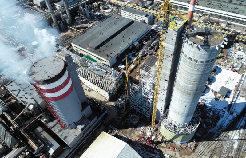 Готовность третьего агрегата карбамида ТОАЗа превысила 40 %