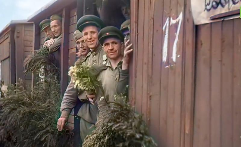 В интернете появились уникальные кадры времён Второй мировой войны