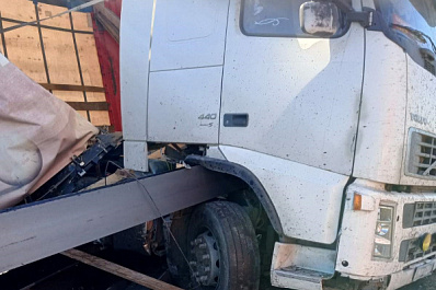 18 сентября в Самарской области грузовик Volvo слетел с дороги