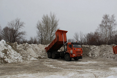 За январь из Новокуйбышевска вывезено почти 13 тысяч кубометров снега