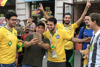 Сборная Бразилии прилетела в Самару на матч с мексиканцами