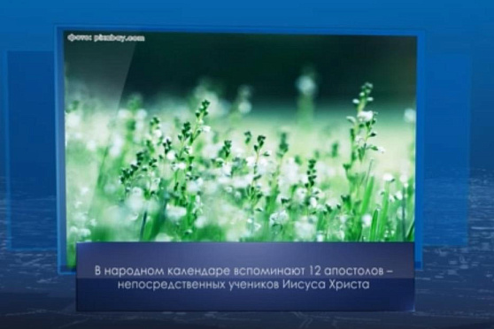 День двенадцати апостолов. Календарь губернии от 13 июля