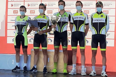 Сборная Самарской области выиграла в общем зачете велогонку "Пять колец Москвы"