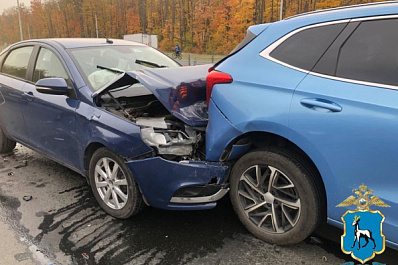 В Самарской области за сутки в ДТП пострадали четыре человека