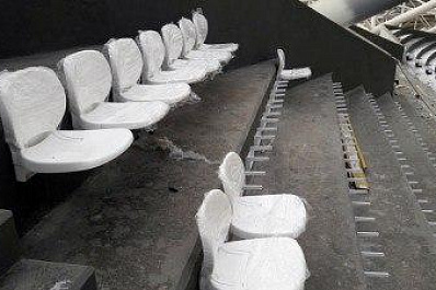 На стадионе Самара Арена установили первые кресла для болельщиков