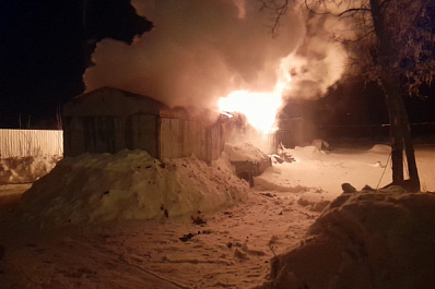 В Самарской области сгорели баня и летний домик