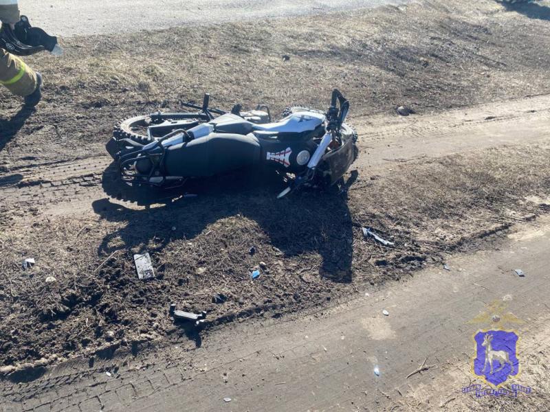 В Самарской области 27 марта мотоциклист разбился насмерть, въехав в столб