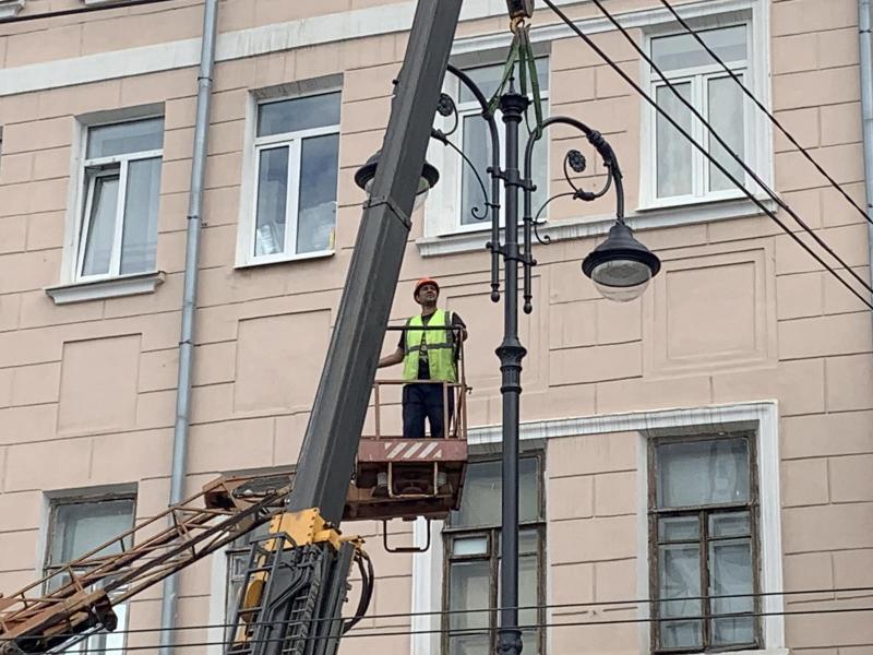 Засияет по-новому: на улице Куйбышева в Самаре меняют освещение