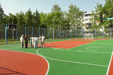 В поселке Мехзавод построили новую спортплощадку