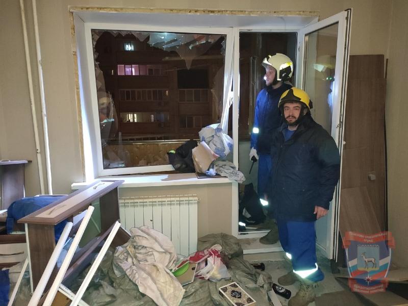 В Самаре в доме на улице Дыбенко ночью 15 апреля взорвался газ, пострадал мужчина