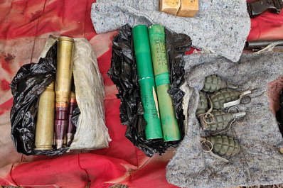 В Самарской области в гараже нашли тайник с оружием