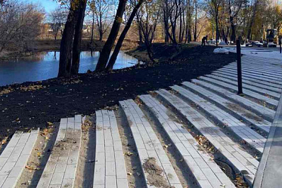 Глава Самары проверила реконструкцию "Ерик-парка" 