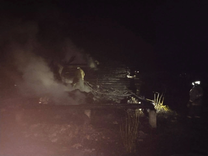 В Волжском районе тушили два пожара в дачных домиках