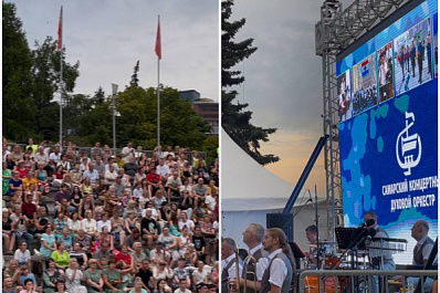 Самарский концертный духовой оркестр собрал около 1500 слушателей на набережной