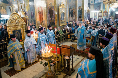 В праздник Покрова Пресвятой Богородицы митрополит Самарский и Новокуйбышевский Сергий совершил литургию 