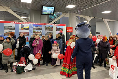 В Самару прибыли туристы на Рождественском поезде