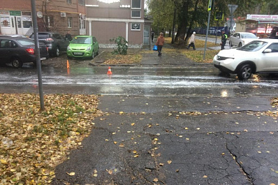 Жительница Самары госпитализирована в тяжелом состоянии после ДТП на зебре