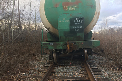 В Ульяновской области два железнодорожных вагона сошли с рельсов