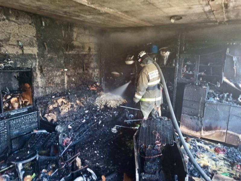 В Похвистневском районе произошел пожар на летней кухне