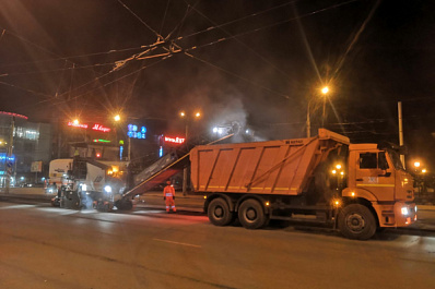 В Самаре на проспекте Кирова начали ремонтировать дорогу