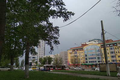 Самару и область накрыли град и сильный ветер