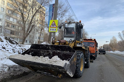 В Самаре убрали больше тысячи тонн снега на улице Фадеева 