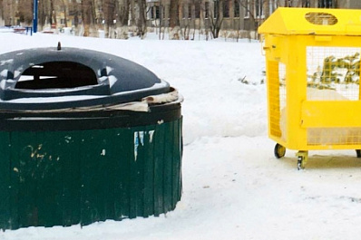 В Новокуйбышевске установили новые контейнеры для сухого мусора 