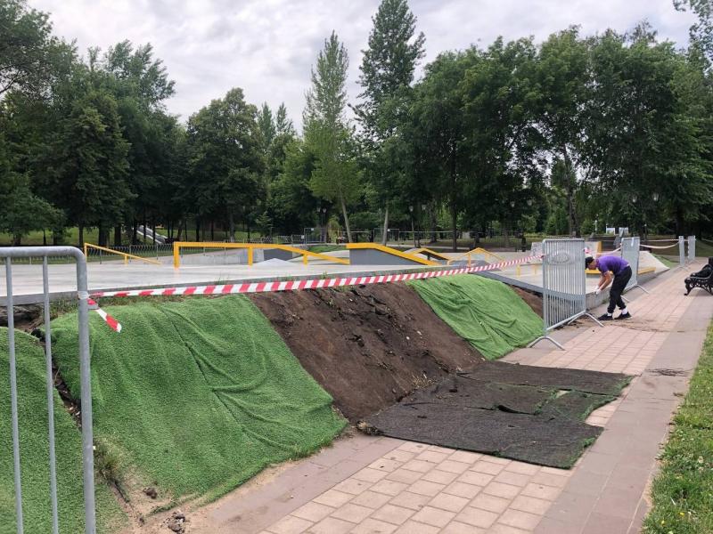 В Струковском парке скейт-площадку закрыли на ремонт