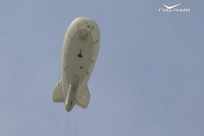 В небе над Самарской областью нарушения на дорогах фиксирует аэростат