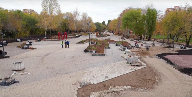 В Самаре показали ход реконструкции парка "Молодежный"