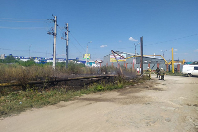 МЧС: в районе Смышляевки повреждён газопровод диаметром 200 мм