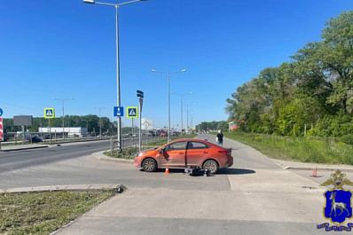 Утром 28 мая в Самаре водитель моноколеса на скорости врезался в иномарку