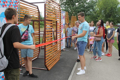 В Чапаевске идет установка арт-объектов 