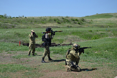 Самарских росгвардейцев учили стрелять из противотанкового гранатомета