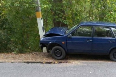 В Самарской области 83-летний мужчина на ВАЗе влетел в столб
