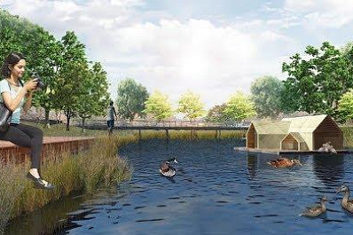 Реконструкцию сквера и набережной у озера в Кинеле завершат осенью