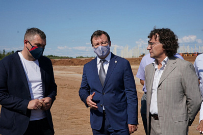 Дмитрий Азаров дал старт строительству крупнейшего логистического объекта OZON в Чапаевске