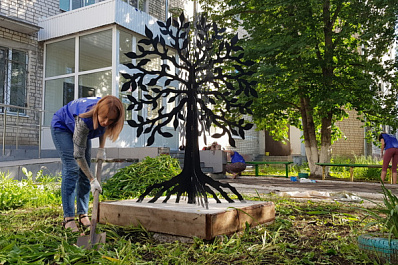 В Чапаевске устанавливают арт-объекты, авторами которых стали жители города