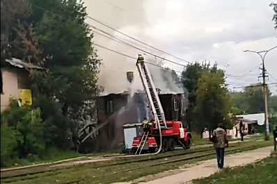 В Самаре на улице Советской сгорели два нежилых здания