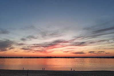 В Самарской области температура воды в Волге держится на уровне 21 градуса